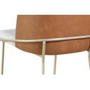 Ver imagem 3 de Cadeira Estofada Aurora Jantar Base Aço Carbono Espuma D28 409 Base Champagne - Champagne