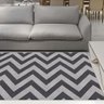 Tapete para Sala Elegance Zig Zag Cinza 1,40x2,00M Jolitex - 1