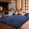 Tapete para Sala Felpudo Melody Azul 1,40x2,00m Jolitex - 1
