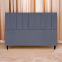 Ver imagem 2 de Cabeceira Decorativa Elen para Cama King 195 Cm Suede Cinza, Suede