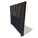 Ver imagem 2 de Cabeceira Cama Box Solteiro Dallas 90cm Corano Marrom