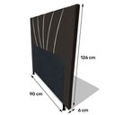 Ver imagem 4 de Cabeceira Cama Box Solteiro Dallas 90cm Corano Marrom