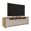 Ver imagem 1 de Rack Jersey 160 para TV 60 Pol Sala 1 Gaveta e 2 Portas Cedro/Off White