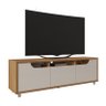 Rack Jersey 160 para TV 60 Pol Sala 1 Gaveta e 2 Portas Cedro/Off White - 1