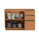 Ver imagem 5 de Balcão para Cozinha 2 Portas 3 Gavetas 120cm Linha Liga Modulado