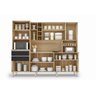 Cozinha Compacta com Armários, Balcões, Nichos e Adega Barcelona Nature Preto - 4