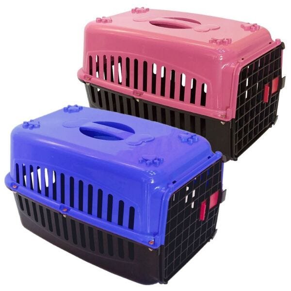 Kit 2 Caixas De Transporte Para Gatos N1 Cachorros Pequenos - 1