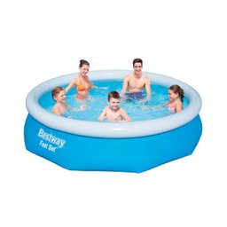Piscina inflável Fast Set Bestway com capacidade para 3800 litros e 8 pessoas em estrutura reforç - 2