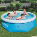 Ver imagem 2 de Piscina inflável Fast Set Bestway com capacidade para 2300 litros e 6 pessoas em estrutura reforç