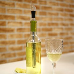 Bastão Resfriador Vinhos Bico Aerador Dosador Inox Prana - 5