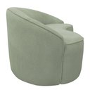Ver imagem 7 de Sofá Curvo Montserrat 150cm 02 Lugares Bouclé Verde Claro - Nexta Casa