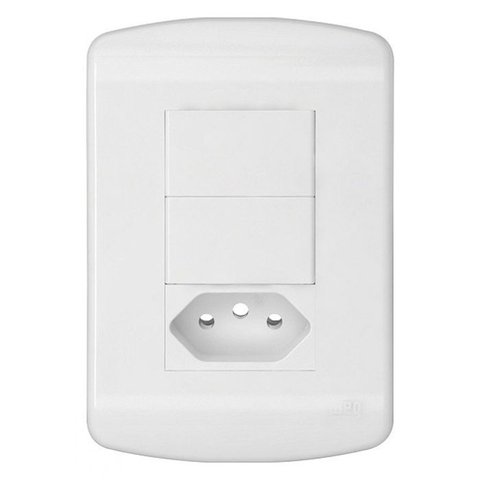 Interruptor Granbella C/pl 2tp+tom 2p+t 10a Branco-weg