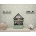Ver imagem 3 de Casinha Infantil Organizadora de Brinquedos 100% Mdf Plancasa Verde Jade