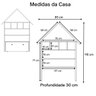 Casinha Infantil Organizadora de Brinquedos 100% Mdf Plancasa Verde Jade - 7