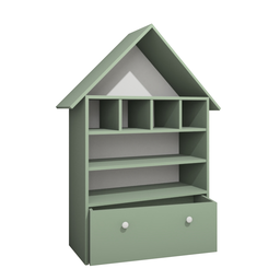 Casinha Infantil Organizadora de Brinquedos 100% Mdf Plancasa Verde Jade - 4