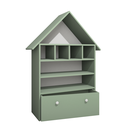 Ver imagem 4 de Casinha Infantil Organizadora de Brinquedos 100% Mdf Plancasa Verde Jade