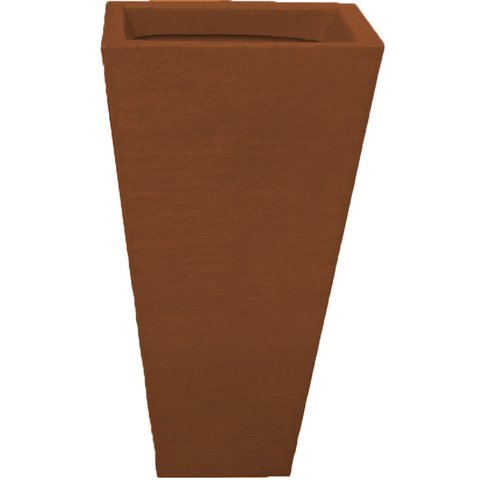 Vaso Planta 60x30 Trapézio Parede Polietileno - FERRUGEM 017