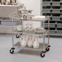 Ver imagem 4 de Carrinho Aço Multi Utilitário 3 Prateleiras com Rodas e Trava