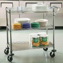 Ver imagem 5 de Carrinho Aço Multi Utilitário 3 Prateleiras com Rodas e Trava