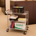 Ver imagem 3 de Carrinho Aço Multi Utilitário 3 Prateleiras com Rodas e Trava