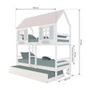 Ver imagem 3 de Treliche Casinha Bela - Madeira Maciça Branco/rosa/verde | Housin