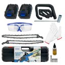 Ver imagem 5 de Motosserra Elétrica Exbom 48v com Bateria Recarregável e Acessórios Inclusos