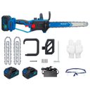 Ver imagem 2 de Motosserra Elétrica Exbom 48v com Bateria Recarregável e Acessórios Inclusos