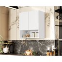 Ver imagem 2 de Armário para Cozinha Bela 2 Portas Multiuso para Lavanderia:branco