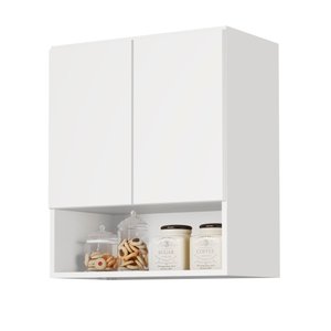 Armário para Cozinha Bela 2 Portas Multiuso para Lavanderia:branco
