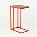 Ver imagem 3 de Mesa Lateral Encaixe Elena Cobre e Tampo Amendoa Asturias - Cor: Marrom