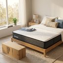 Ver mais imagens de Colchão para Cama Casal 138x25cm Dreamy Concept Espuma D-Plus Compactado a Vácuo - Desk Design