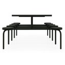 Ver imagem 6 de Mesa para Refeitório 8 Lugares MDF Branco de 25 mm - Fixo - Art Viva