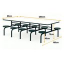 Ver imagem 7 de Mesa para Refeitório 8 Lugares MDF Branco de 25 mm - Fixo - Art Viva