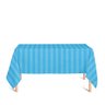 Toalha de Mesa Retangular em Tecido Jacquard Azul Frozen Listrado Tradicional 1,40m X 3,20m - 1
