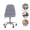 Ver imagem 5 de Cadeira Office Eiffel Botonê Ajustável Base Giratória Cinza + E-book