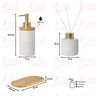 Kit Lavabo Difusor Banheiro Bambu Dispenser Líquido / 373 - 3