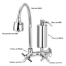 Torneira Pia Gourmet Cozinha Parede com Filtro Super Luxo Del Metais - 2