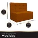 Ver imagem 7 de Canto Alemão Confortável para Apartamento Cozinha e Restaurantes Suede Terra Cota