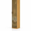 Ver imagem 2 de Guarda-roupa Modulado 1 Porta Reflecta Prateleiras Cabideiros 3 Gavetas 45cm 100% MDF Altezza