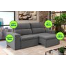 Sofá Xingu Retrátil e Reclinável 3 Lugares 2,05m Cinza - Xflex Sofás - 2