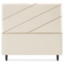 Ver imagem 5 de Cabeceira Casal 140 Cm com Frame Cristal Corino Bege Artte Bege