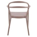 Ver imagem 3 de Cadeira Tramontina Sissi e Fibra de Vidro com Encosto Vazado e Braços Camurça