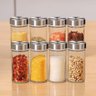 Porta Tempero e Condimentos Aço Inox com 12 Potes e Suporte Giratório e Base Redonda para Cozinha - 5