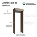 Ver imagem 3 de Porta-geladeira 83 Cm 1 Porta Basculante Rustic/crema Agata Madesa
