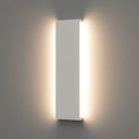 Ver imagem 3 de Arandela Stella Reflex Led 42cm Ip65 12w Bivolt Branco - 3000k - Luz Amarela
