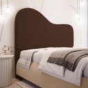 Ver imagem 2 de Cabeceira Orgânica Cama Box Queen Size Sea 160cm com Frame Suede Marrom - Desk Design