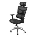 Ver imagem 3 de Cadeira para Escritório Presidente Ergonômica NR17 Tela Mesh Preto