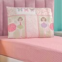 Ver imagem 1 de Jogo Cama Lençol Fantasy Solteiro Infantil Microfibra 2 Peças - Bailarina Balé