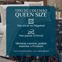 Ver imagem 6 de Conjunto Cama Casal Queen Size Safira Estampado 100% Algodão Viena:azul