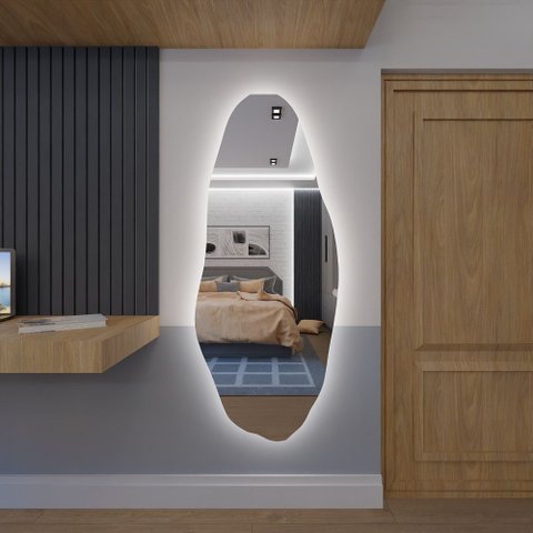 Espelheira 150x40 E05 Polido Sup Par Led Branco Bivolt